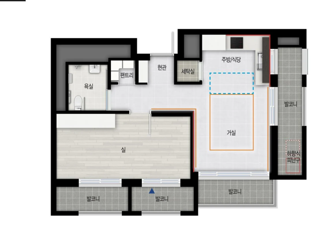 5BL 59B-H 평면도